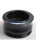 Polished stone urn – Black Granite