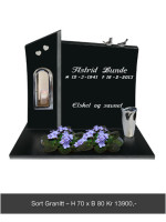 Offer monument – Black granite H70 x W80